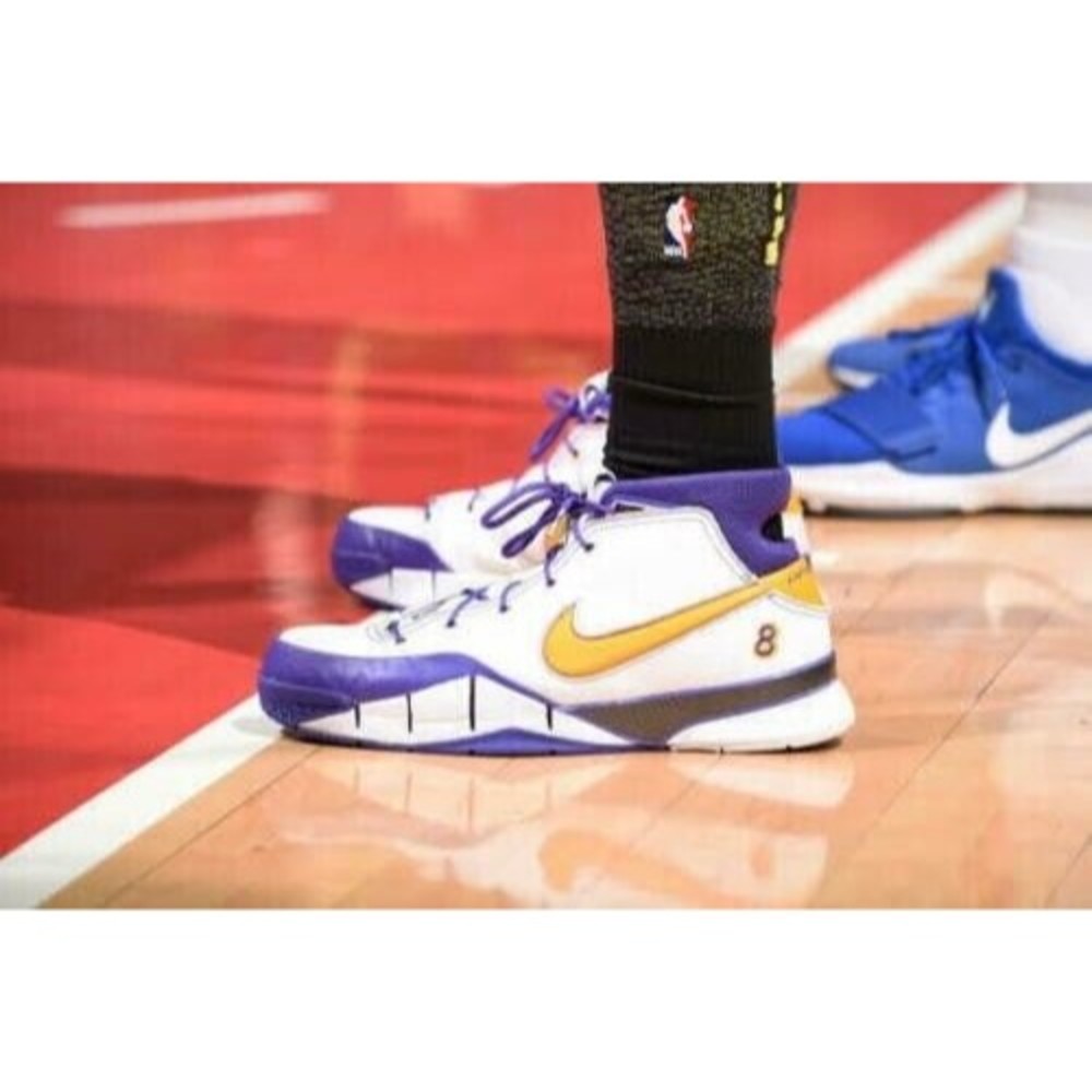 Nike KOBE Lakers BLACK MAMBA CITY EDITION Elite Crew Socks Size US 8-12 - Picture 7 of 16